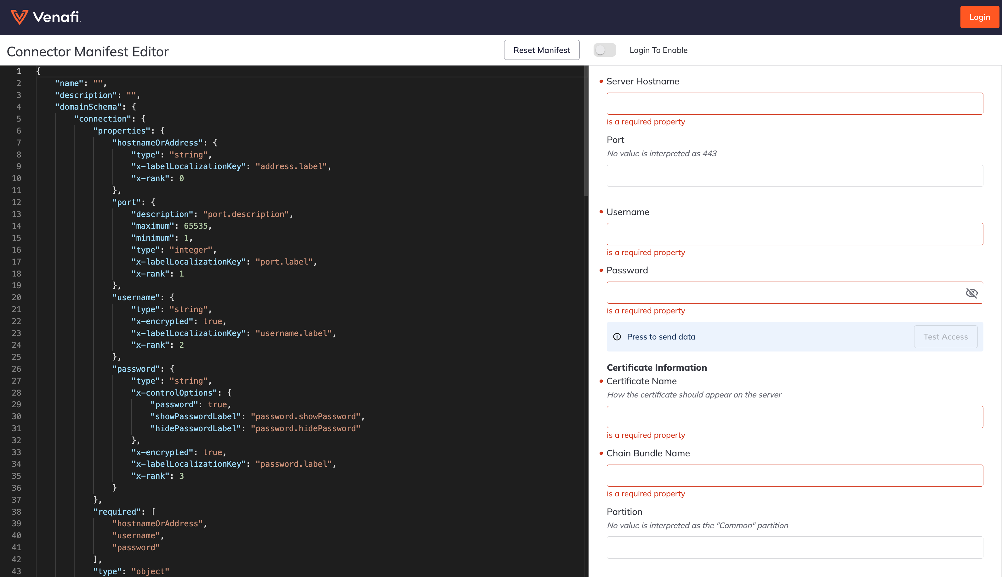 manifest editor manifest editor